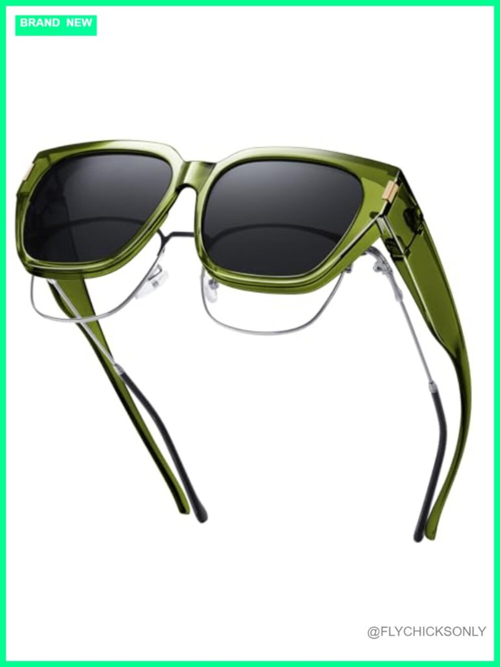 Polarized Fit Over Sunglasses UV400 TR90 Rectangular Unisex